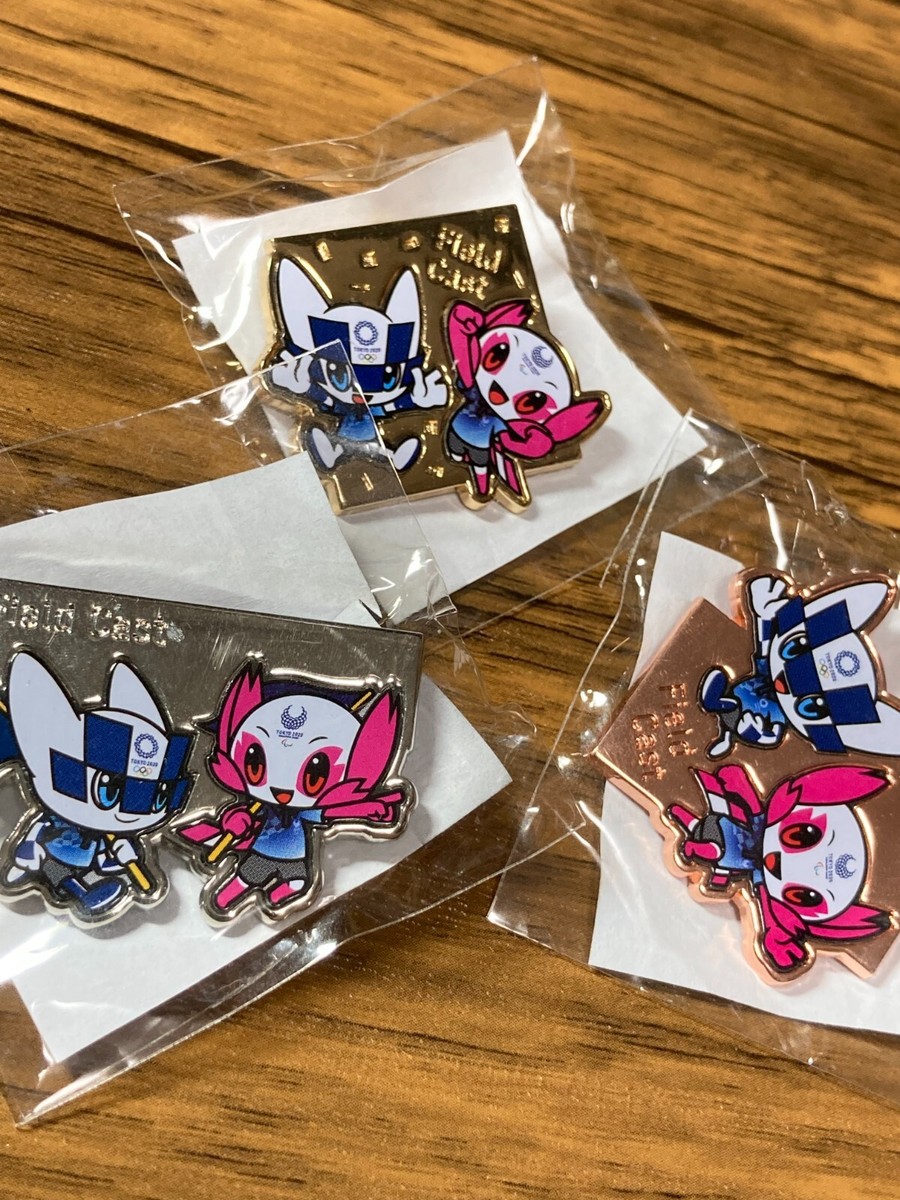 Tokyo Olympic 2020 Miraitowa Someity Pin Badge 3 Pins SET Japan