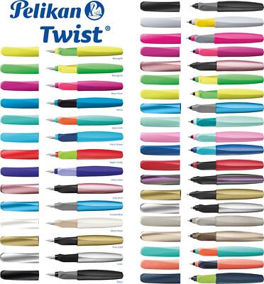 Pelikan Tintenroller Twist +2 königsblaue Tintenrollerpatronen auf Blister