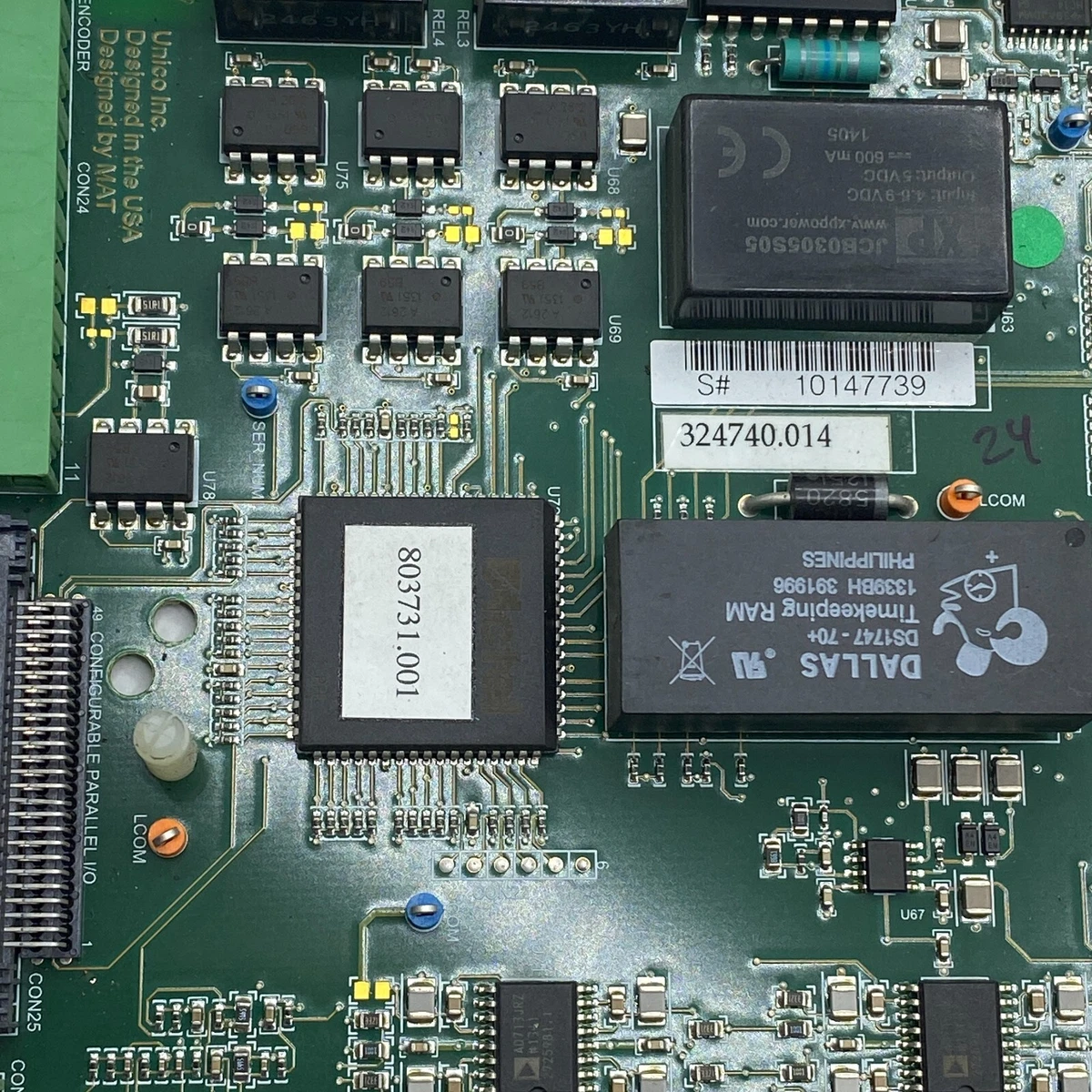 C-4B 94V-0 E189010 Board, Dallas DS1747 Timekeeping RAM S 
