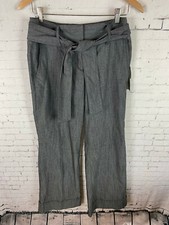 Willi Smith Pants Size 6 Women's Gray W/ Tie Belt CAK