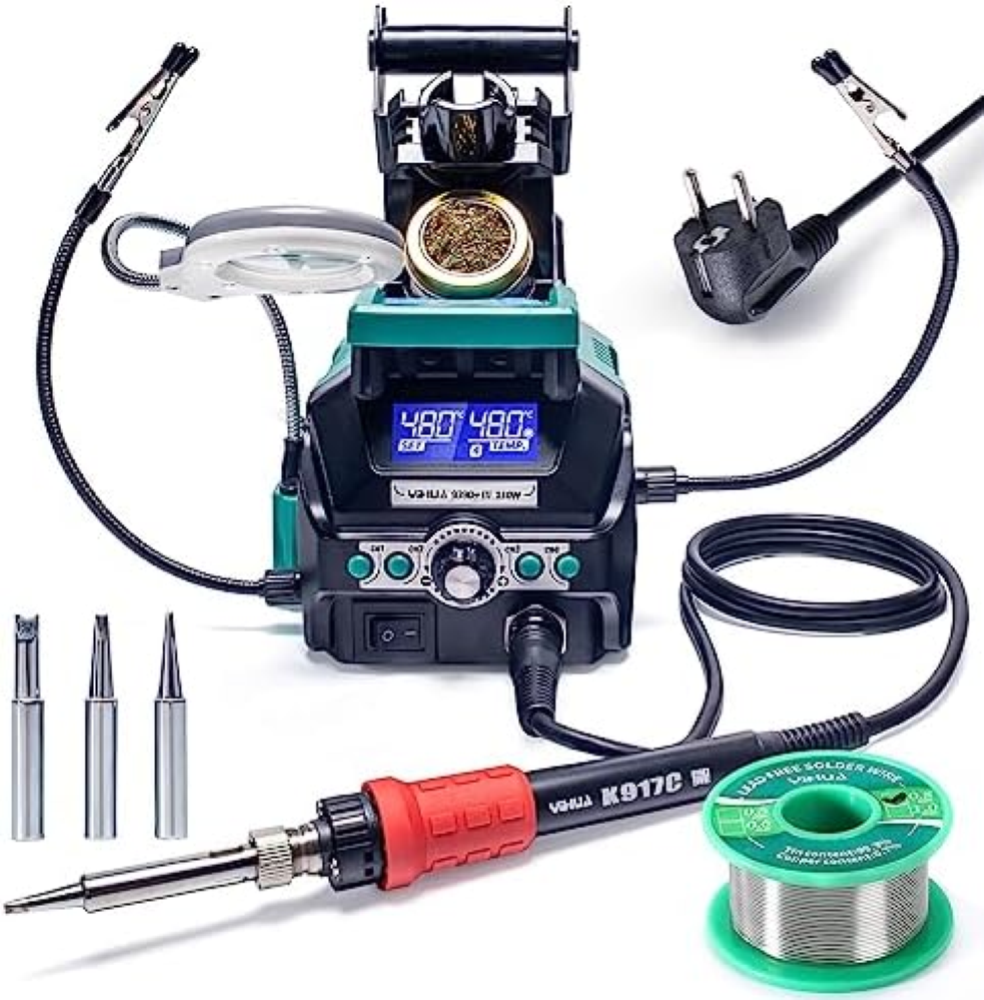 YIHUA 939D+ III EVO 110W Stazione di saldatura con 4 canali preimpostati, sistem