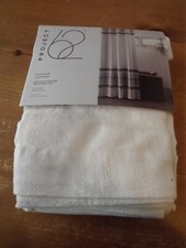 NEW PROJECT 62 shower curtain 72X72" WHITE w/ GRAY NIP
