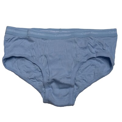 Calvin Klein CK mens XL cotton stretch briefs underwear Blue
