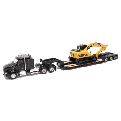 HO 1:87 Diecast Masters 84420 Kenworth T880s SBFS Tractor w/Lowboy trailer/320D 