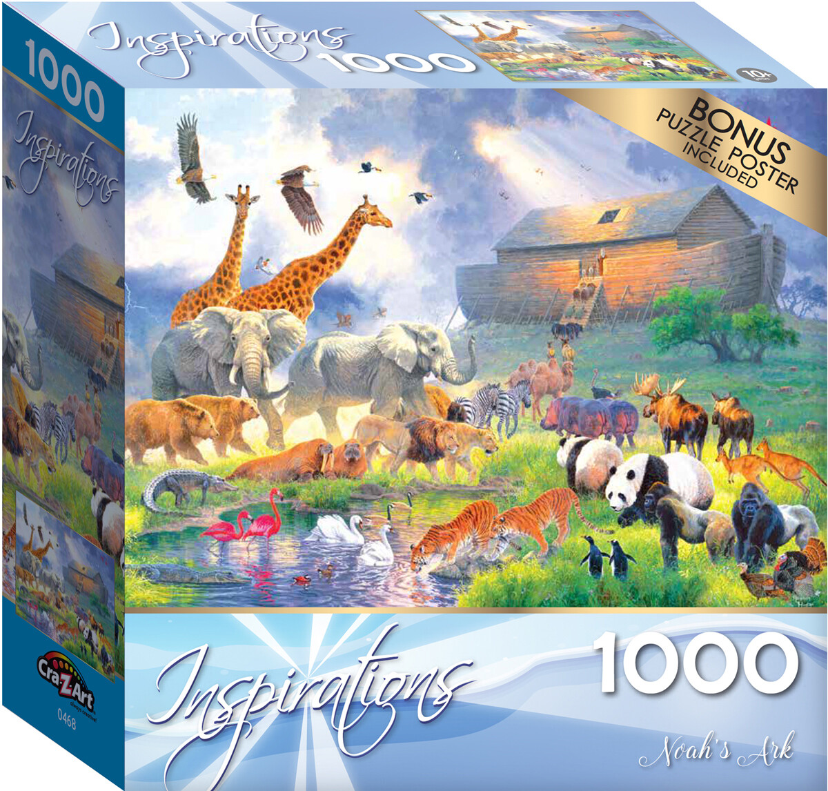 Inspirations 1000 PC Jigsaw Puzzle Noah's Ark Abraham Hunter Art