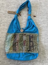 Hand Embroidered Cottage Ethnic Lifestyles Boho Purse Sequins NWT India