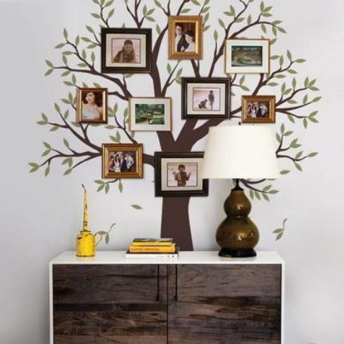 Narrow Family Tree Decal - Two Colors - Wall Decals - Bild 1 von 16
