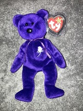 VTG 1997 Ty Beanie Baby Princess Diana Fundraiser Bear Limited Edition Very Good