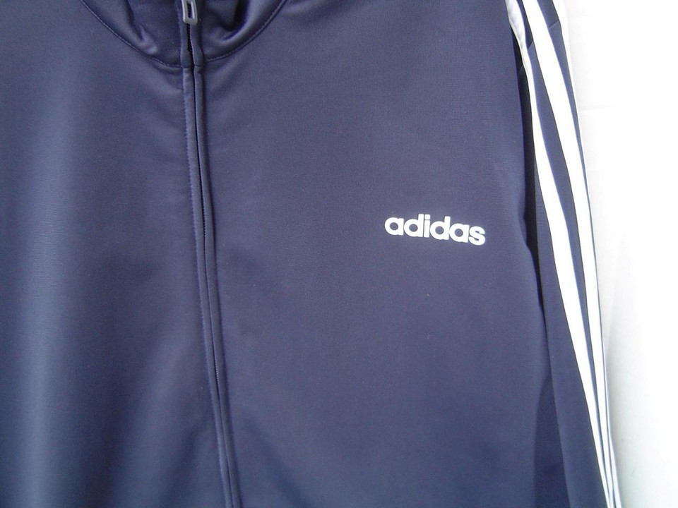 NEW MENS ADIDAS NAVY BLUE ZIP UP JACKET SIZE 3XLT NEW WITH TAGS eBay