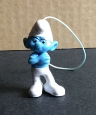 THE SMURFS Figurine PVC Smurf grouchy 1 5/8in Peyo 2011 Very good condition