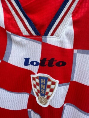 CROATIA NATIONAL TEAM 1998/1999 HOME FOOTBALL SHIRT JERSEY LOTTO