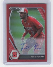 2021 Panini Prizm Draft Picks #PDP89 Jose Torres Base Autographs Red Prizm #/50