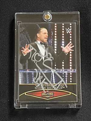 SHAWN MICHAELS 2015 TOPPS WWE WRESTLEMANIA SIGNED AUTOGRAPHED CARD JSA CERTIFIED