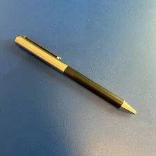 Vintage Astro-Touch Eversharp Stainless Steel & Black Push Pen