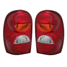 PAIR OF TAIL LIGHTS COMPONENTS PLUS BRAND FOR JEEP LIBERTY WITHOUT REAR FOG LAMP