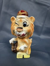 Vintg  - Davar Originals - Lion - Pin Cushion/ Scissor Holder - Ceramic - Japan