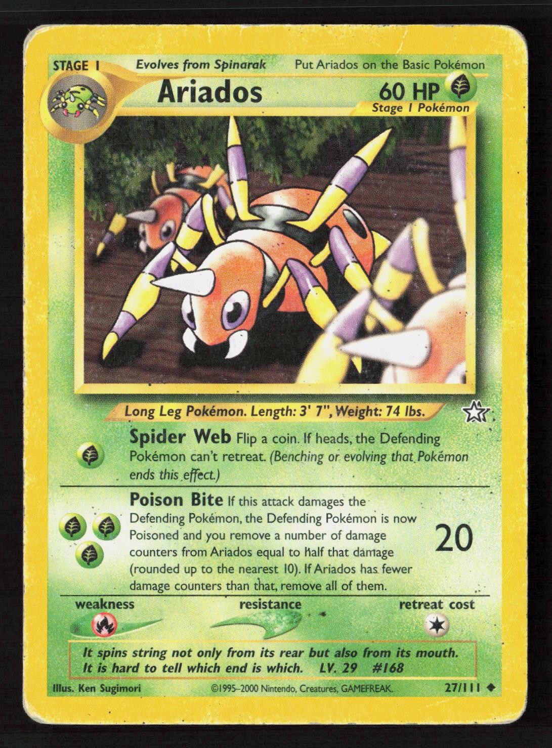 Pokemon ARIADOS 27/111 NEO GENESIS Unlimited