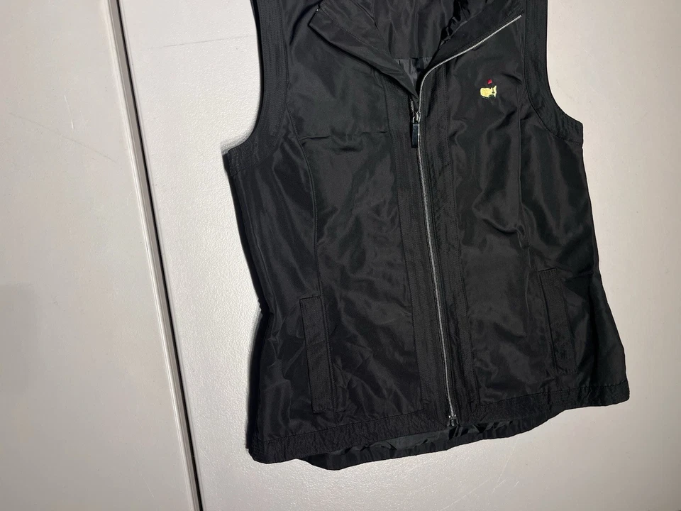 Chaleco Fairway & Greene para mujer pequeño negro Augusta Masters golf chaqueta polar Foto 3 de 4
