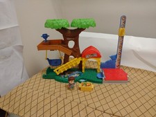 Fisher Price Little People Big Animal Zoo Treehouse Playset W Zookeeper Crate
