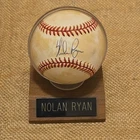 New ListingMLB Nolan Ryan Signed Rawlings Baseball in Case Missing Top of Case "No COA"