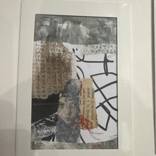 Original Mixed Media Art 4x6 In A 5x7 Matted Card.  Can Be Framed Set Of 2 Cards