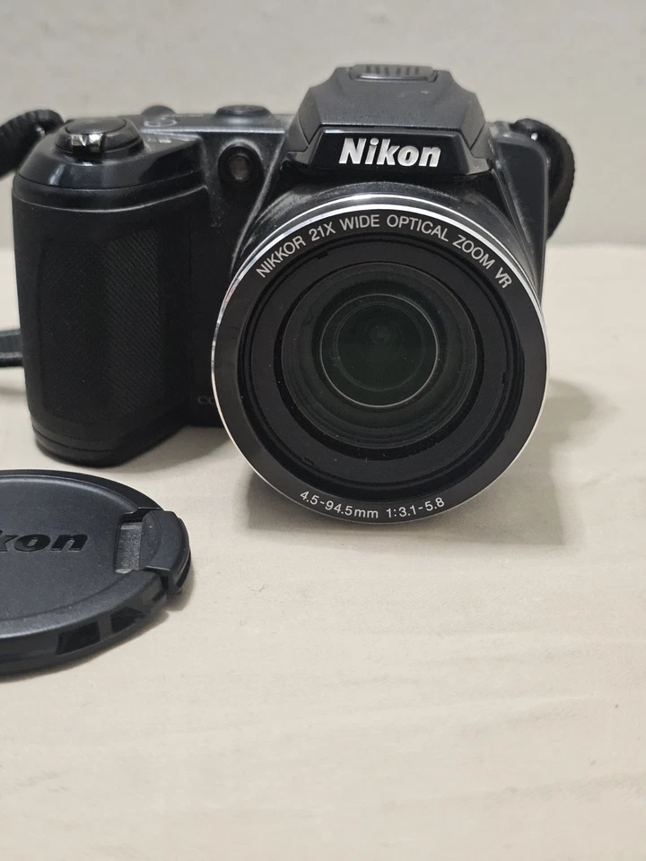 Nikon Coolpix L310 Digital Camera 14.1Mp Black With Strap Works - Image 3 of 4