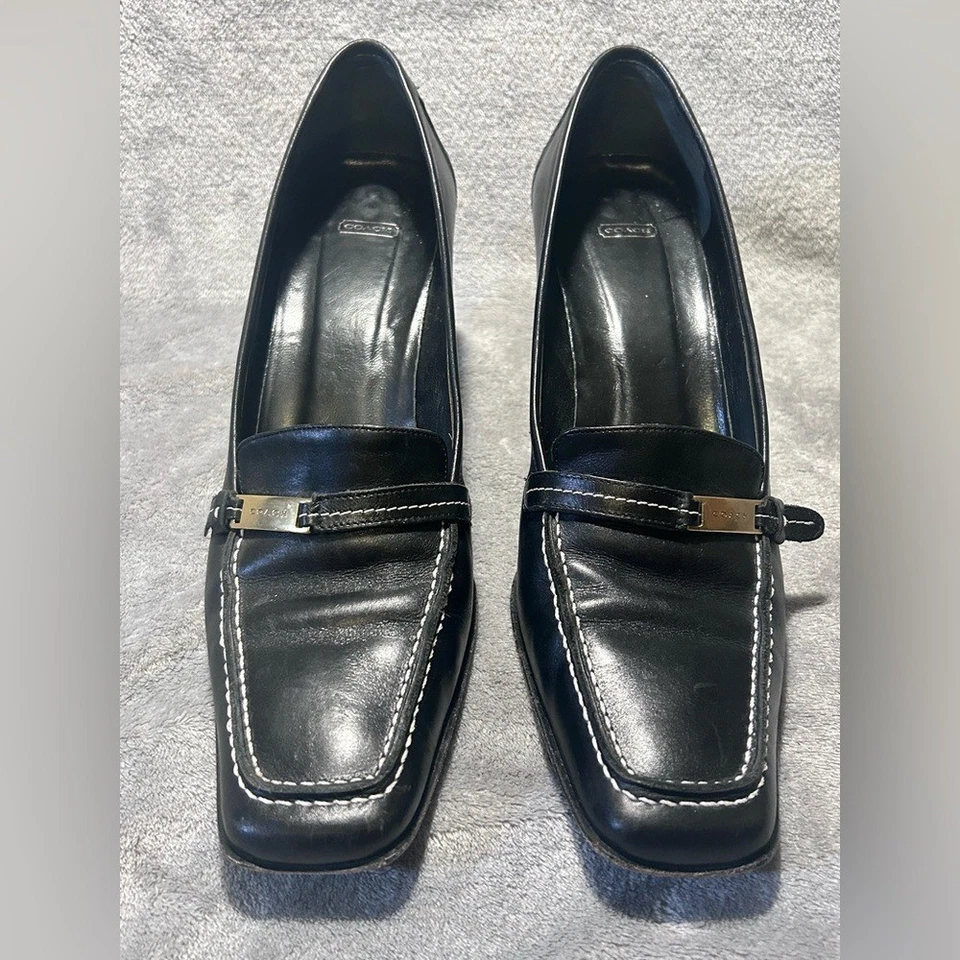 Mocasines Coach Malina de cuero con tacón Foto 2 de 4