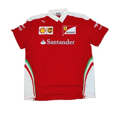 Puma Men's Polo T Shirt Scuderia Ferrari SF Team Polo Short Sleeve 2XL Size 24''