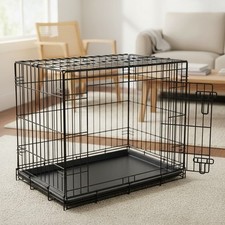 Injection Molded 35L x 22W Inch Pan for Leak-Proof Dog Crates - Multi-Purpose