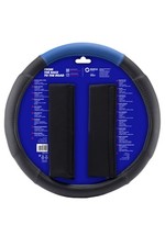 Coprivolante Auto Universale con Cuscini Blu Taglia Unica Copristerzo Antiscivol - Miniatura 2
