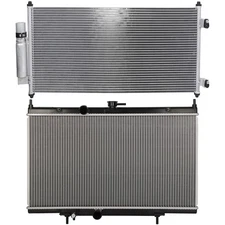 Aluminum Radiator & AC Condenser Cooling Kit For Nissan Sentra 2007-2012