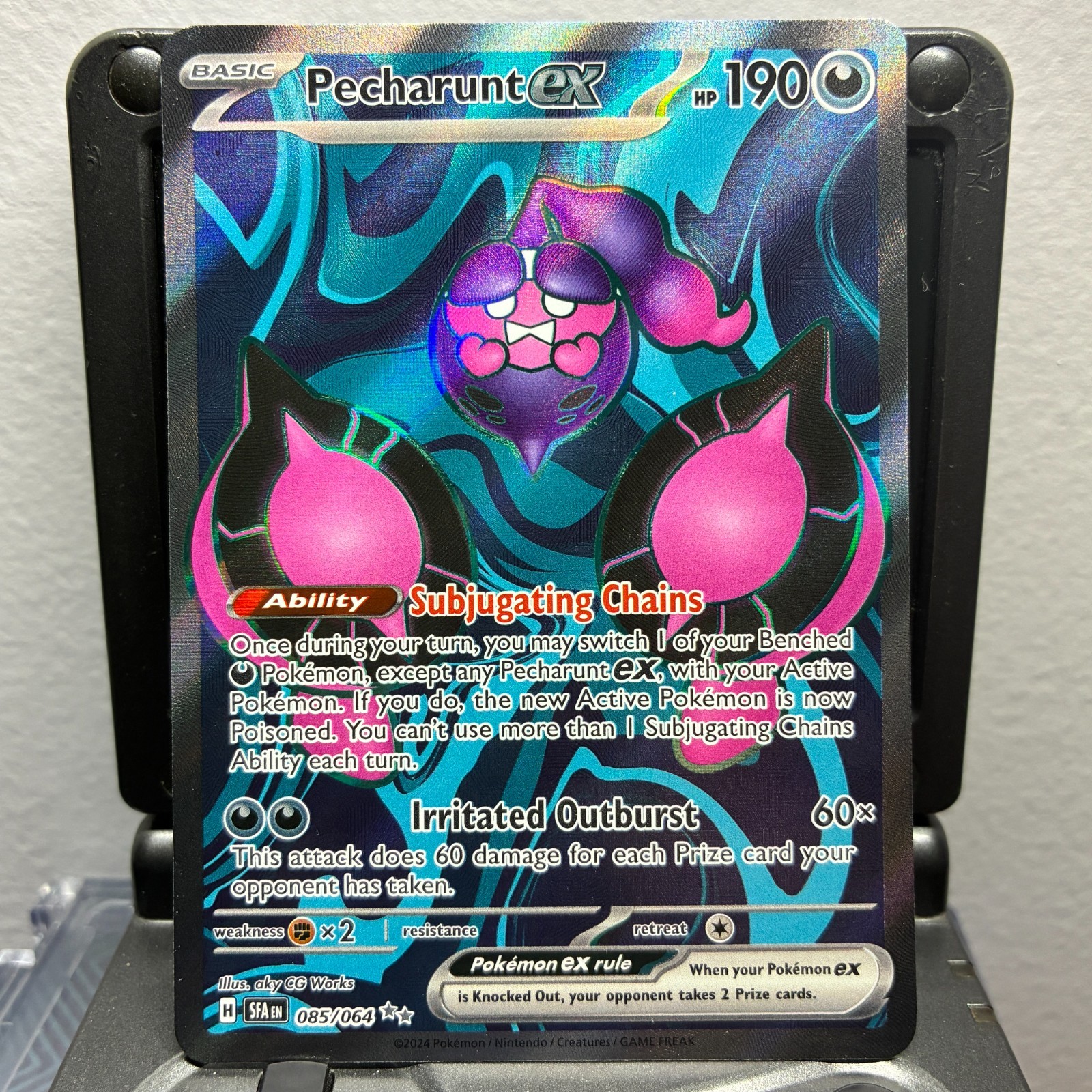 Pecharunt ex - 085/064 - Pokémon Shrouded Fable 2024 - Ultra Rare NM
