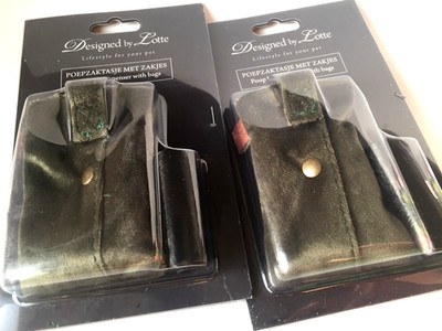 Kotbeutelspender Designed Lotte inkl. 2 Kotbeutel Rolle Tasche khaki oliv DBL100