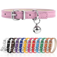 XXS Dog Collar for Teacup Adjustable 3/8 Inch Width Pink Petite Puppy