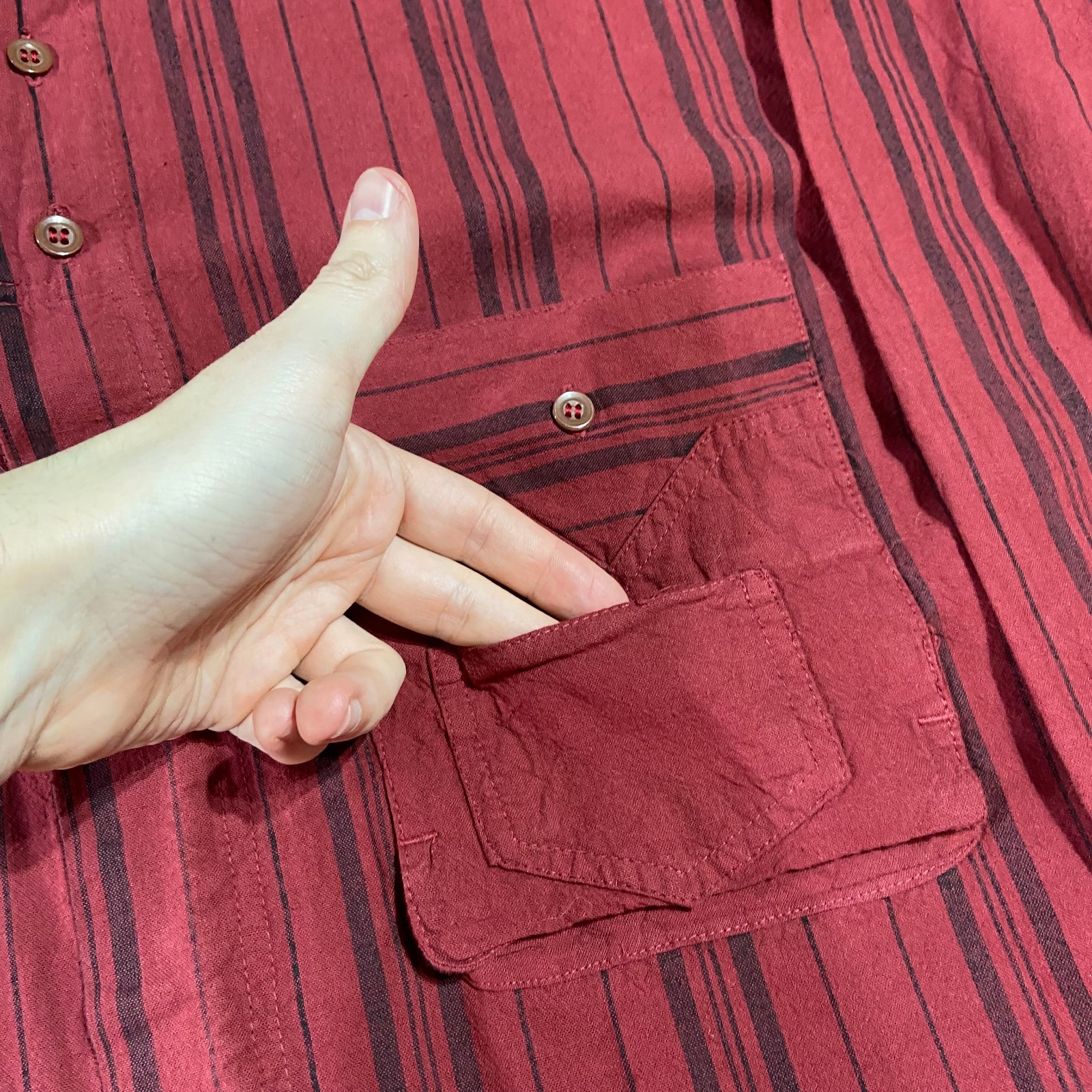 Vintage Gitano Button Down Long Sleeve Shirt Camp… - image 4