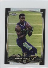 2014 Topps Chrome Mini Black Refractor 10/15 Brandon Coleman #147 1j6