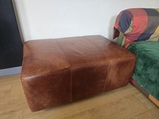 Large Halo Vintage Brown Footstall Ottoman