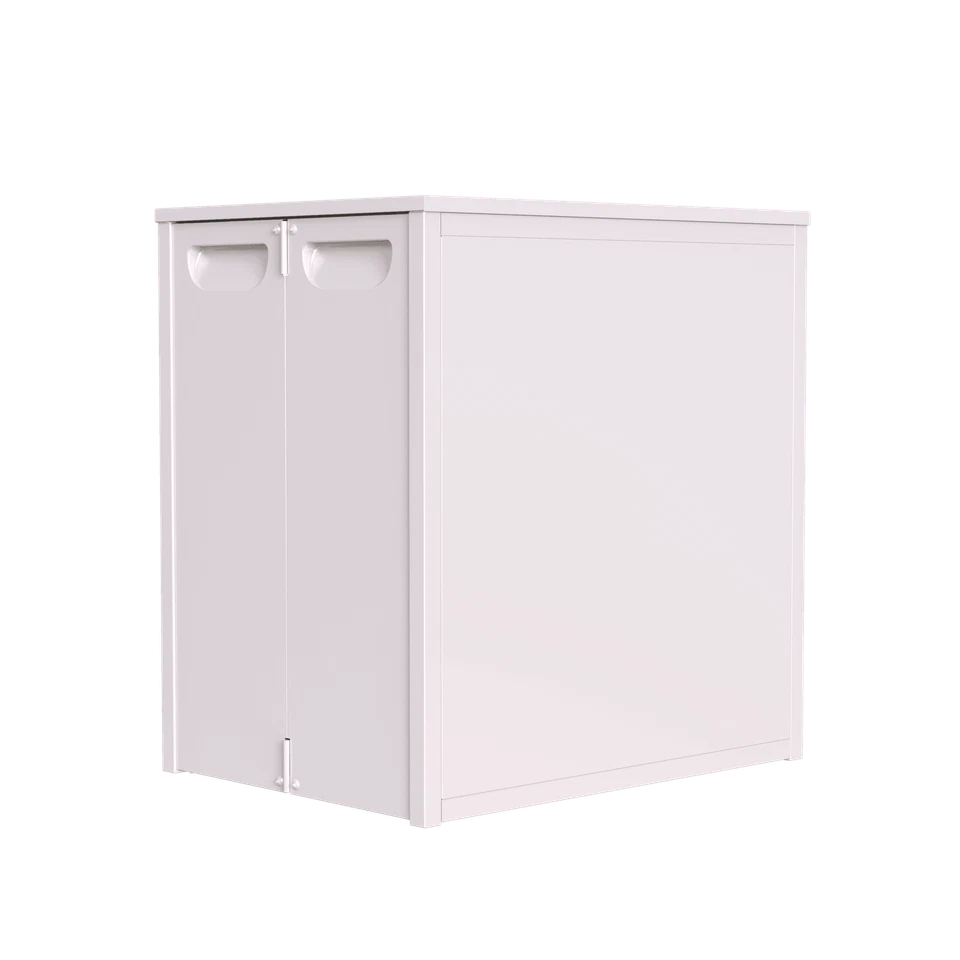 Armário dobrável único resistente e conveniente, combo durável aço-madeira - Imagem 4 de 4