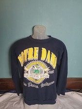 Vintage 90's Notre Dame Logo 7 Crewneck Sweatshirt Size Large L Made in USA