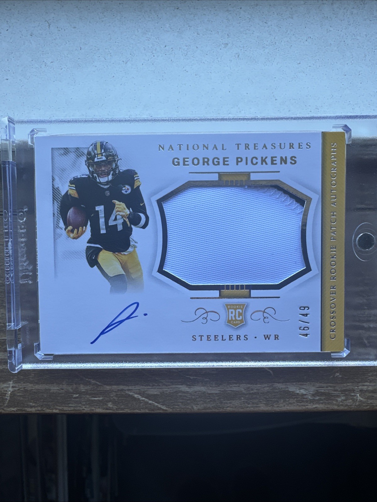 2022 National Treasures -Crossover Rookie Patch Auto George Pickens #CRPA-GP /49
