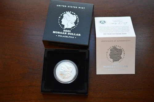 2021 Morgan Dollar (P) Philadelphia OGP .999 Fine SIlver