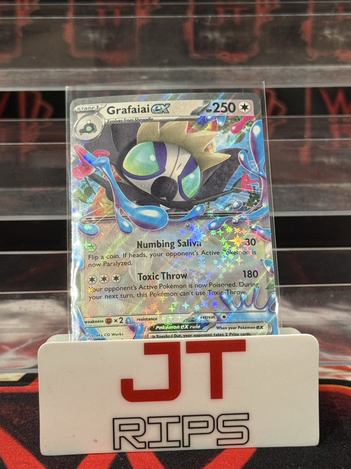 Grafaiai ex 100 SVP NM Holofoil Promo Rare Pokemon Card (000979)