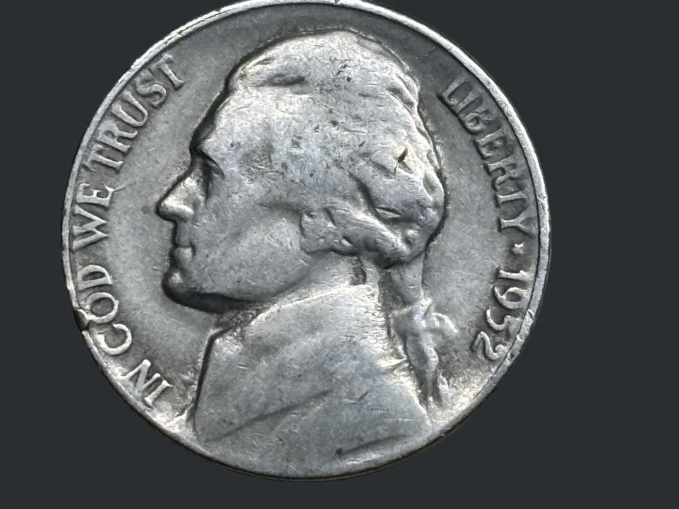 1952S RPM-003 Variety Vista Jefferson Nickel error - Image 4 of 4