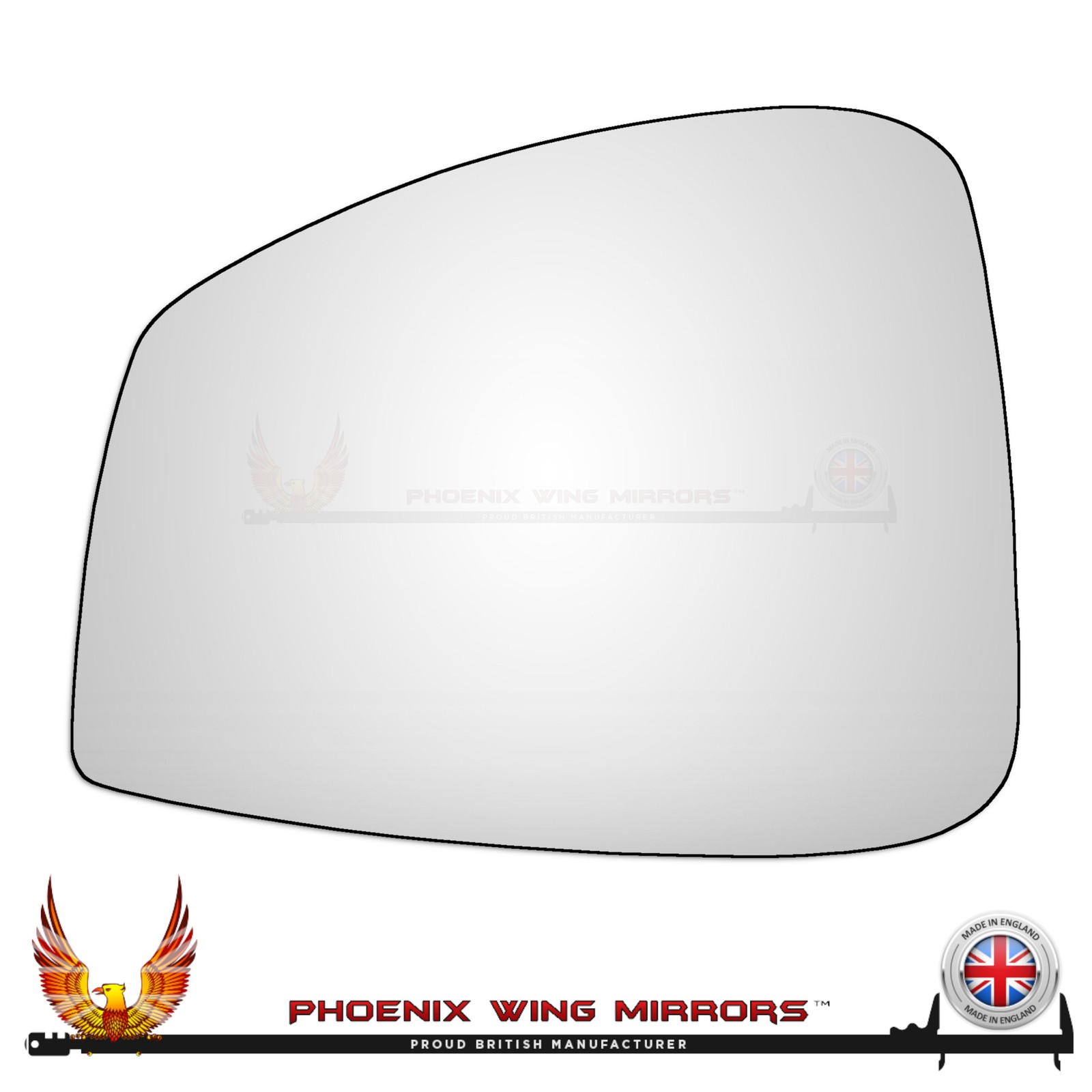 For Renault Scenic Wing Door Mirror Glass MK3 2009-2016 Convex Left Hand Side