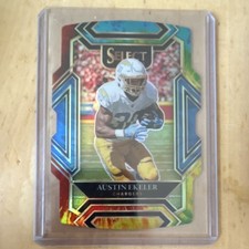 2021 Panini Select Austin Ekeler #219 Prizm Tye-Dye Die-Cut /25 Chargers