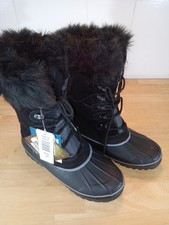 Khombu Women's Faux Fur Lined Winter Snow Boots Size 8 — listing 3