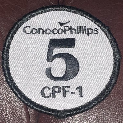 Conoco Phillips Employee Uniform Patch Grey and Black
