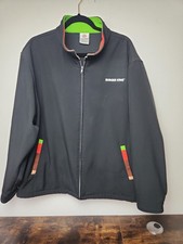 Burger King Manager Jacket Mens L Black/Color Trim - Softshell Full Zip Uniform
