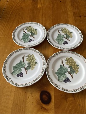 Noritake Royal Orchard Set Of 4 Dessert/ Bread Plates 6 1/2'' Primachina Japan