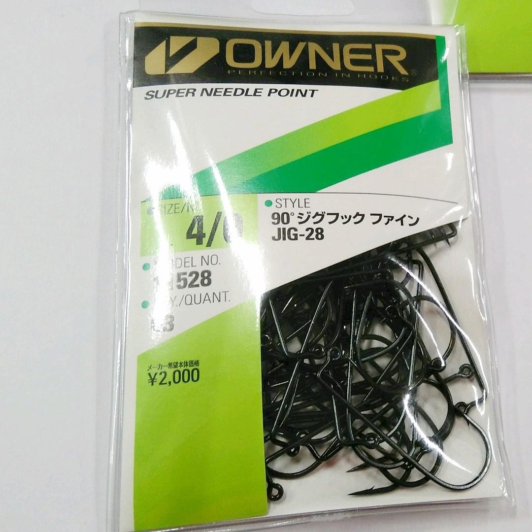 Owner 90 Jig Hook Fine JIG-28 Worm Hook for Jig Head ion - Image 3